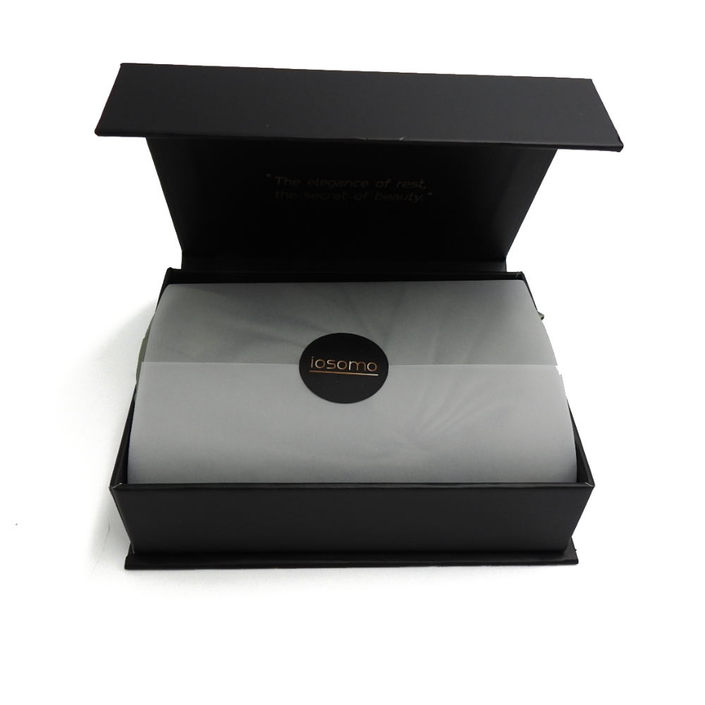 Black open box with a silver interior and 'cosmo' logo on a white background