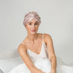 woman wearing a pink color bonnet