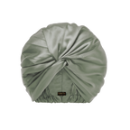 pistachio color hair bonnet on a white background