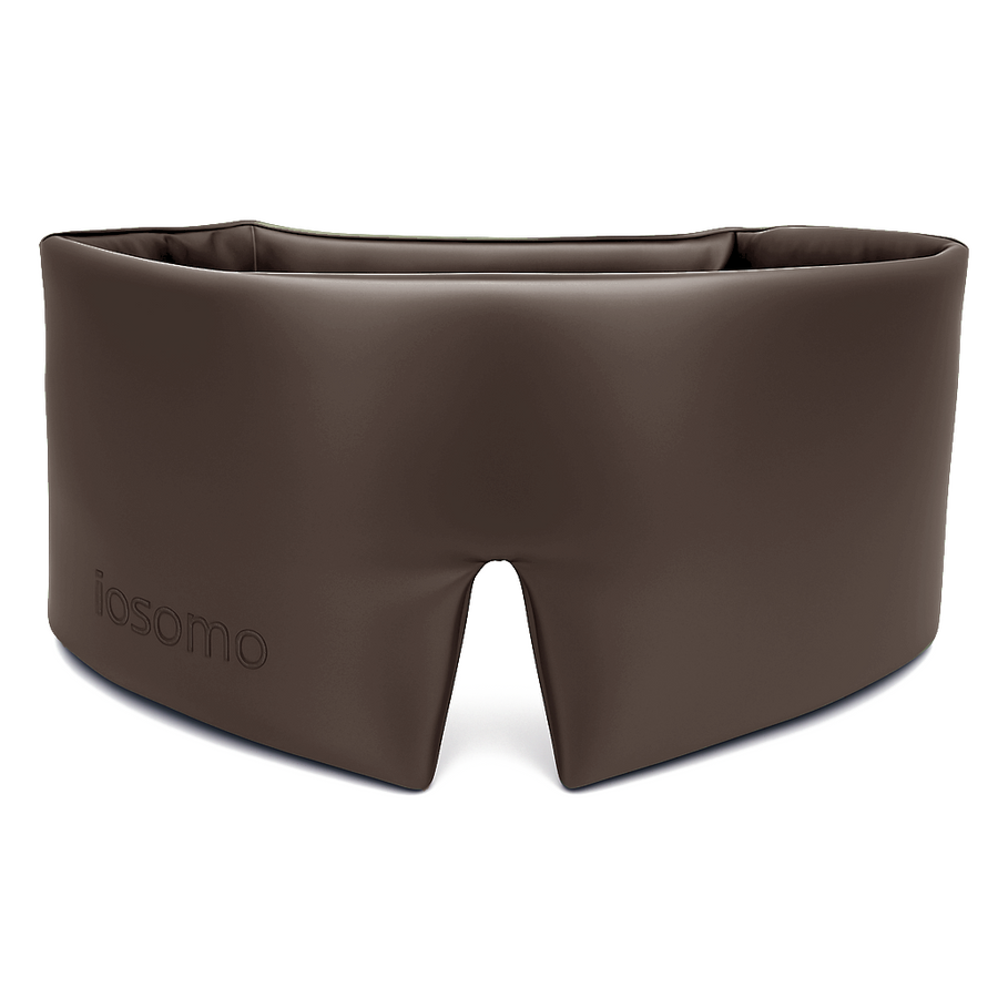 Maschera per il sonno profondo in seta di gelso - Carbone