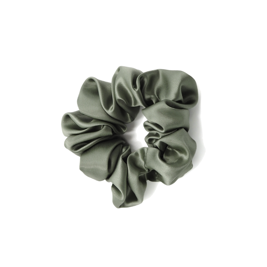 Grande elastico per capelli in seta - Pistacchio